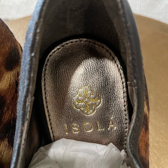 ISOLA Calf Hair & Leather Heel Bootie Heels (7) - Picture 5 of 9